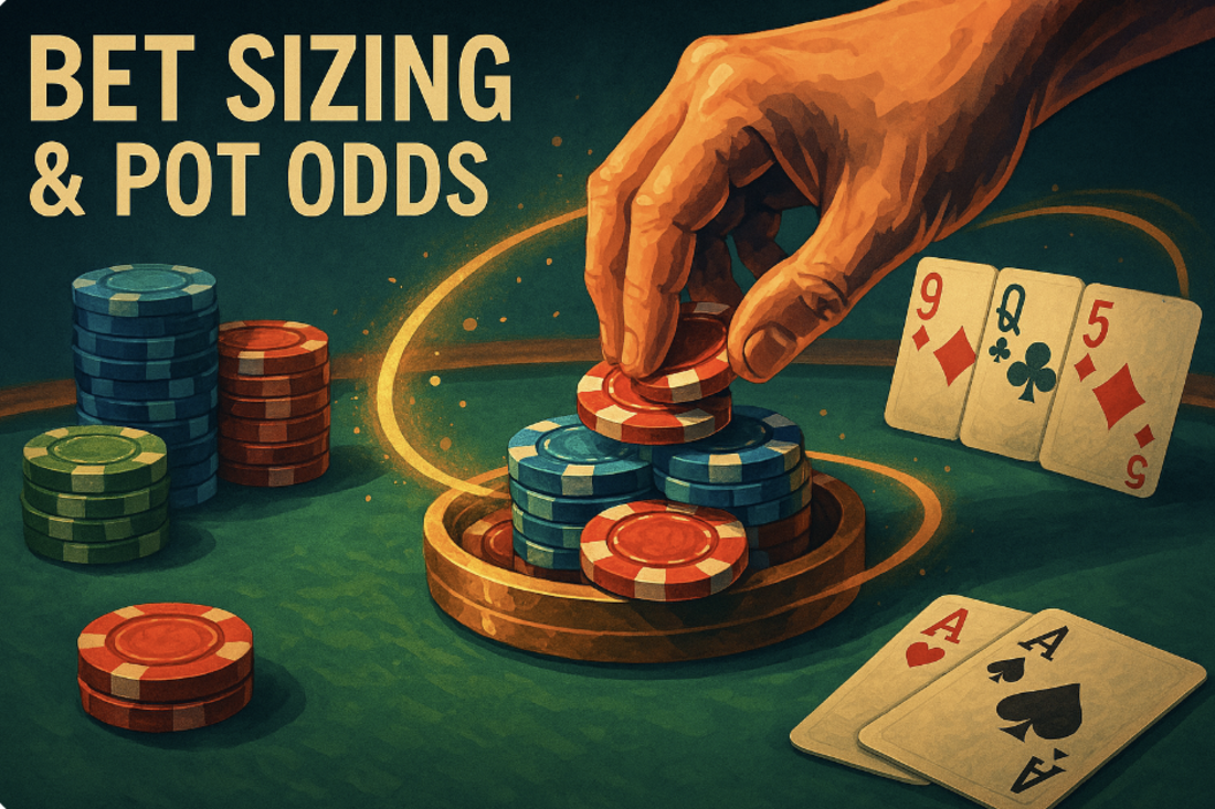 Bet sizing and pot odds