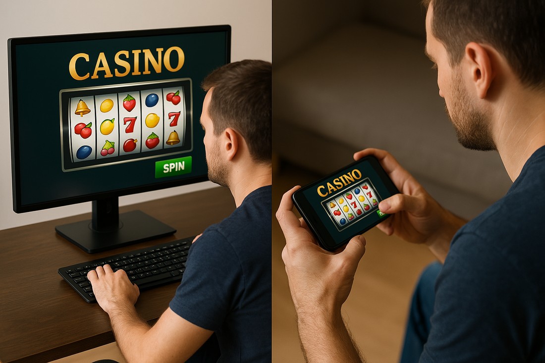 Online casino: computer or mobile